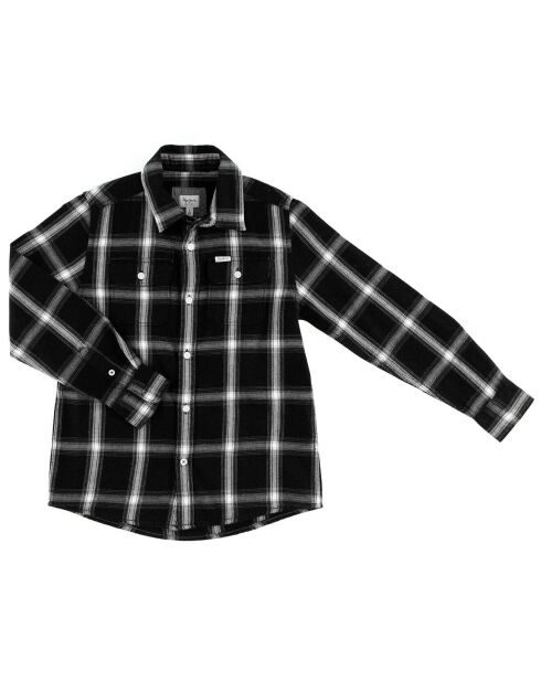 Chemise en Coton à carreaux noir/blanc